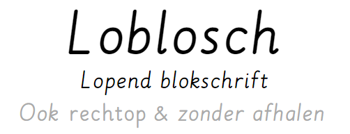 Loblosch - lopend blokschrift