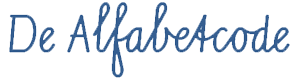 De tekst 'De Alfabetcode' in schrijfmethodefont Schrift