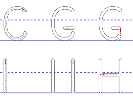 letterstrips kapitalen